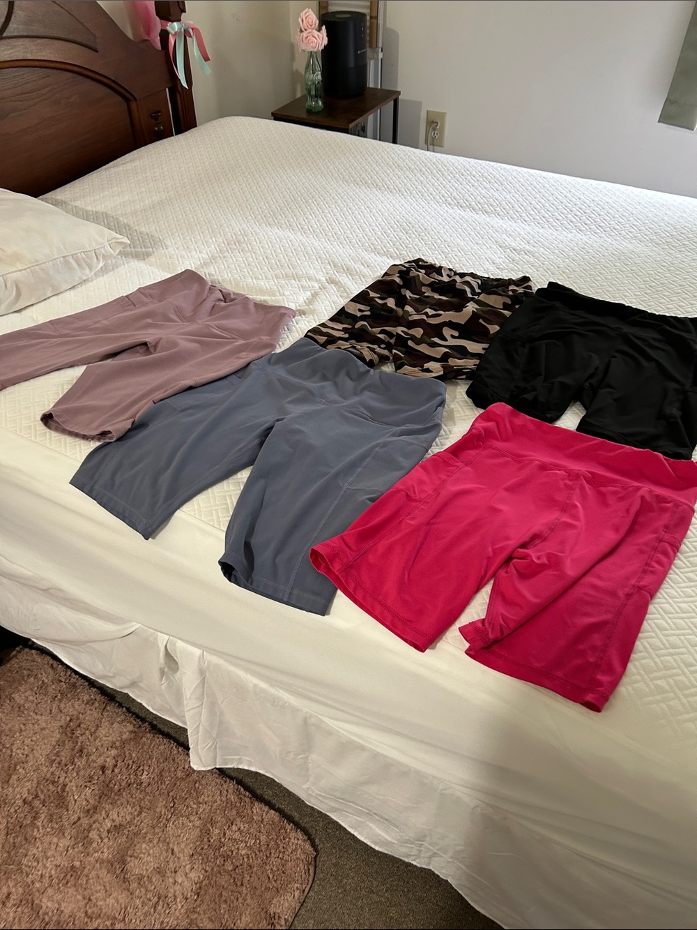 Source Unknown Women’s Bike Shorts Set — Pink, Black, Gray, Mauve, Camo